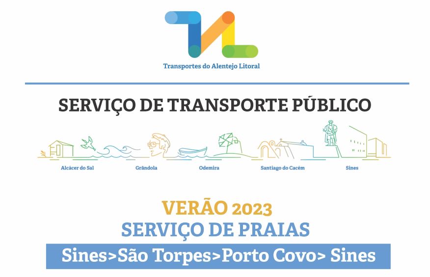 Transporte Público Gratuito para as praias |   Fins de semana | Julho e Agosto de 2023 | 