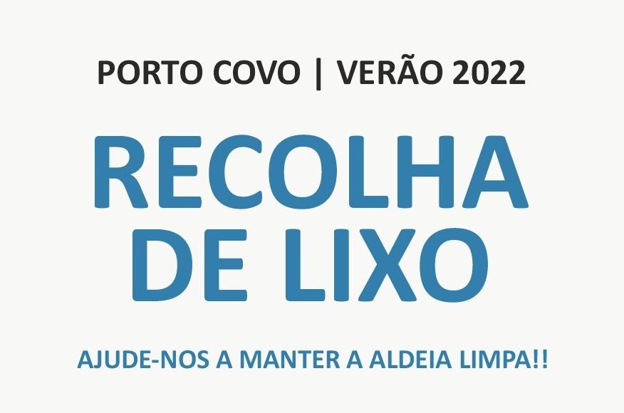 Recolha de Lixo em Porto Covo | Ver&atilde;o de 2022